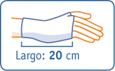 Otra imagen de MUÑEQUERA ELÁSTICA ABIERTA LARGA CON FÉRULA PALMAR Y PULGAR MFP-D80/MFP-I80